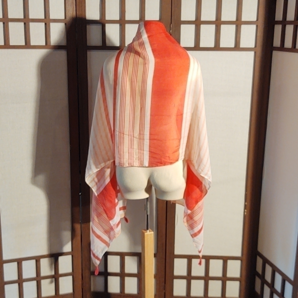 Mark & Hall Pink Striped Scarf NWT